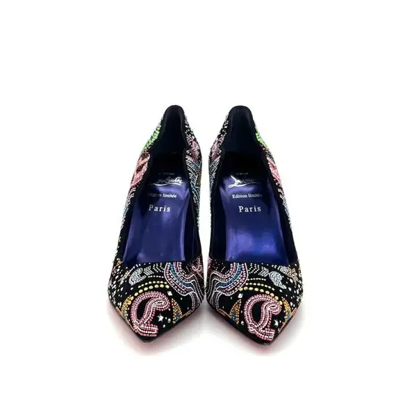 NEW Christian Louboutin Limited Edition Hot Chick Starlight Crystals Pumps 38 - Picture 6 of 10